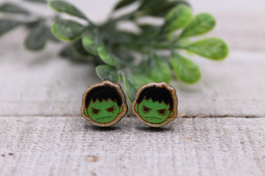 Lil' Hulk || 12mm Stud Earrings || Hypoallergenic