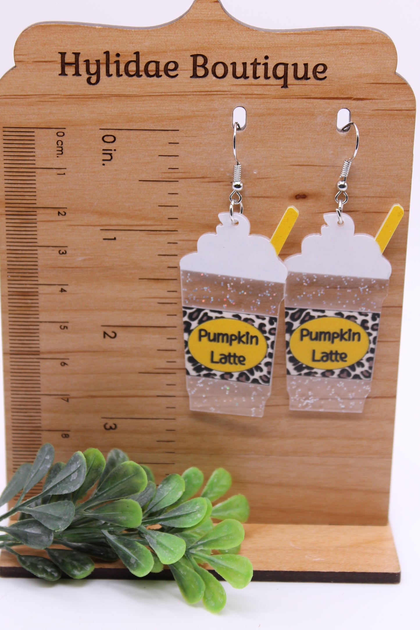 Pumpkin Spice Latte • Dangle Earrings