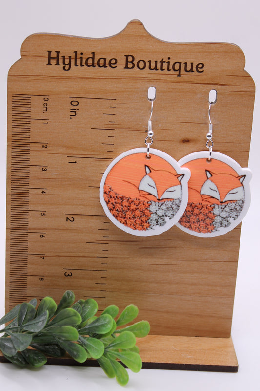 Fox Circle • Dangle Earrings