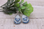 Cowboys Football || Teardrop French Lever Earrings