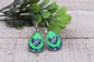 Seahawks Football || Teardrop French Lever Earrings