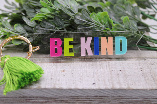 Be Kind • Tassel Keychain