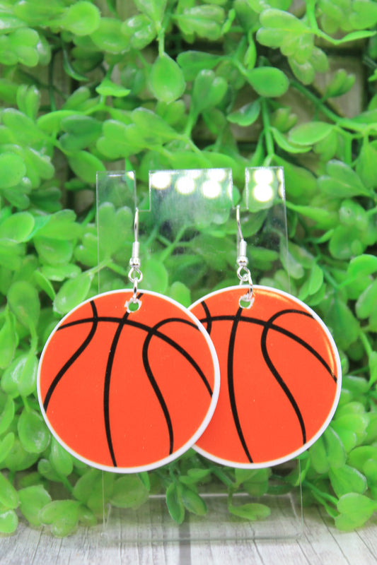 Basketball Dangle Earrings