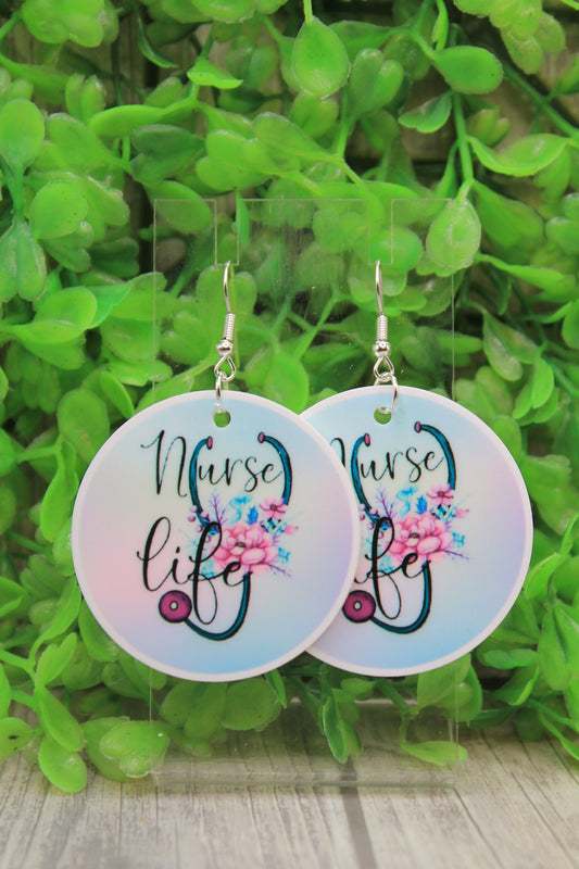 Nurse Life Dangle Earrings
