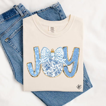 Joy with Floral Ornament TEE.