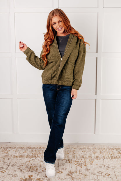 Jungle Explorer Quilted Zip Up Jacket {Ships in 3-5 Business Days}