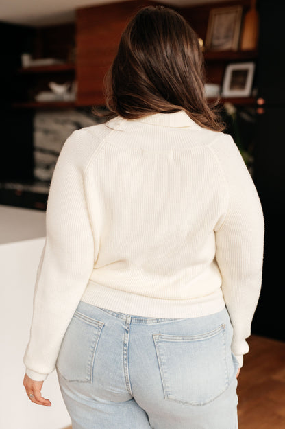 Requisite Request Surplice Crop Sweater