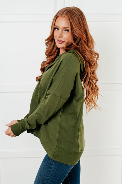 Simple Snug Snap Hooded Pullover {Ships in 3-5 Business Days}