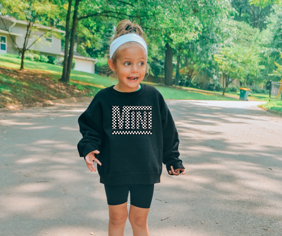 Checkered Mini Sweatshirts