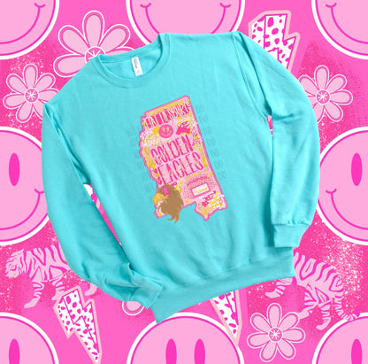 Preppy State Sweatshirt - Turquoise