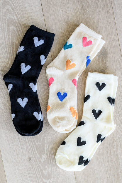 Woven Hearts Everyday Socks 3 Pack  (Ships in 3-5 Business Days)