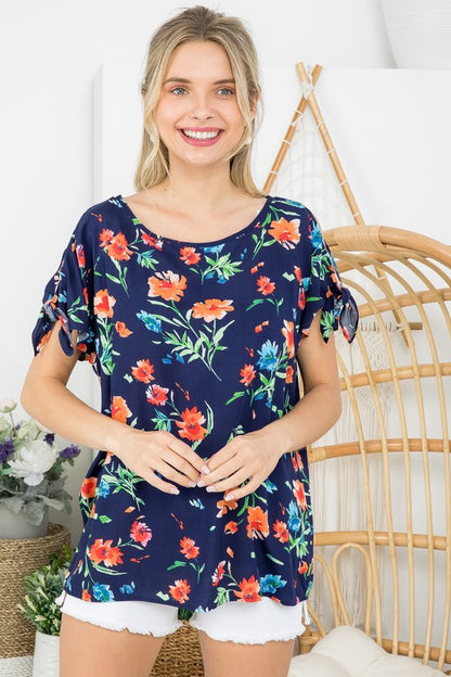 FLORAL BOXY TOP