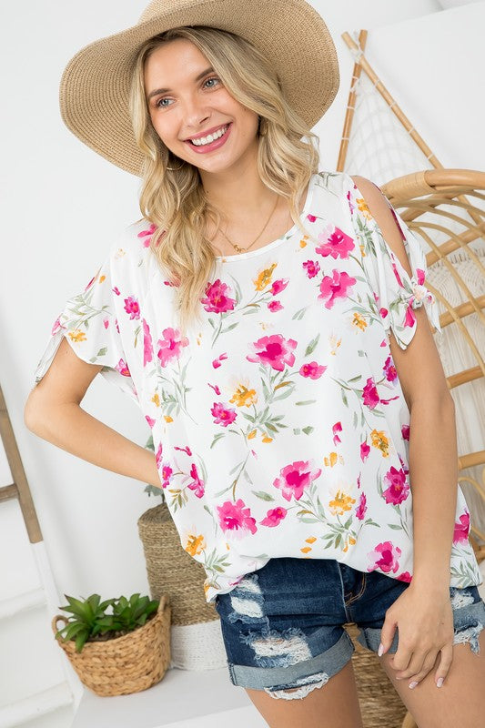 FLORAL BOXY TOP