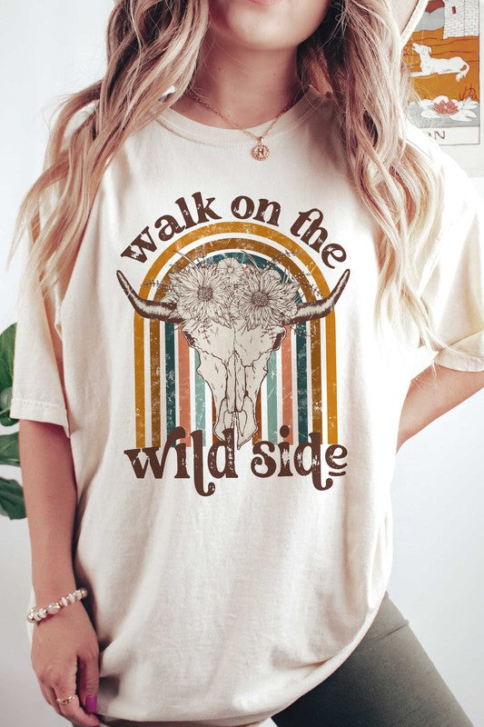 WALK ON THE WILD SIDE LONGHORN Graphic T-Shirt