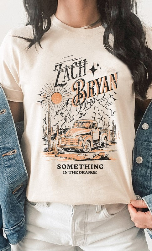 Zach Bryan Something Orange Western Graphic Tee