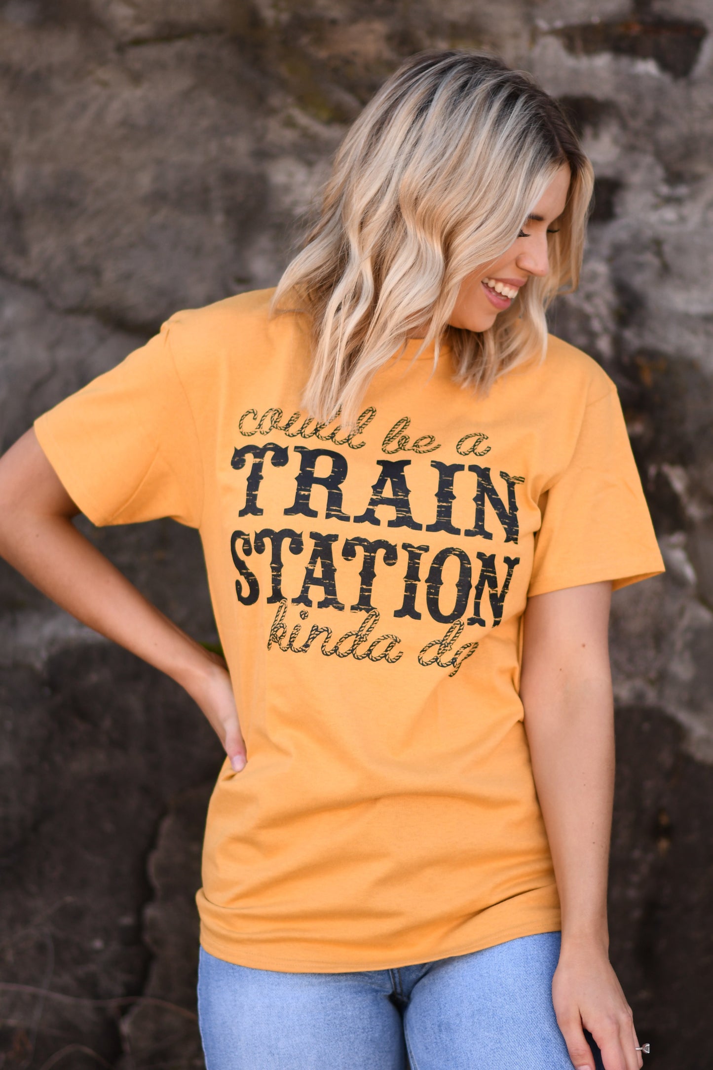 Could Be A Train Station Kinda Day Tee ♡ Ships in 3-7 Bus. Days