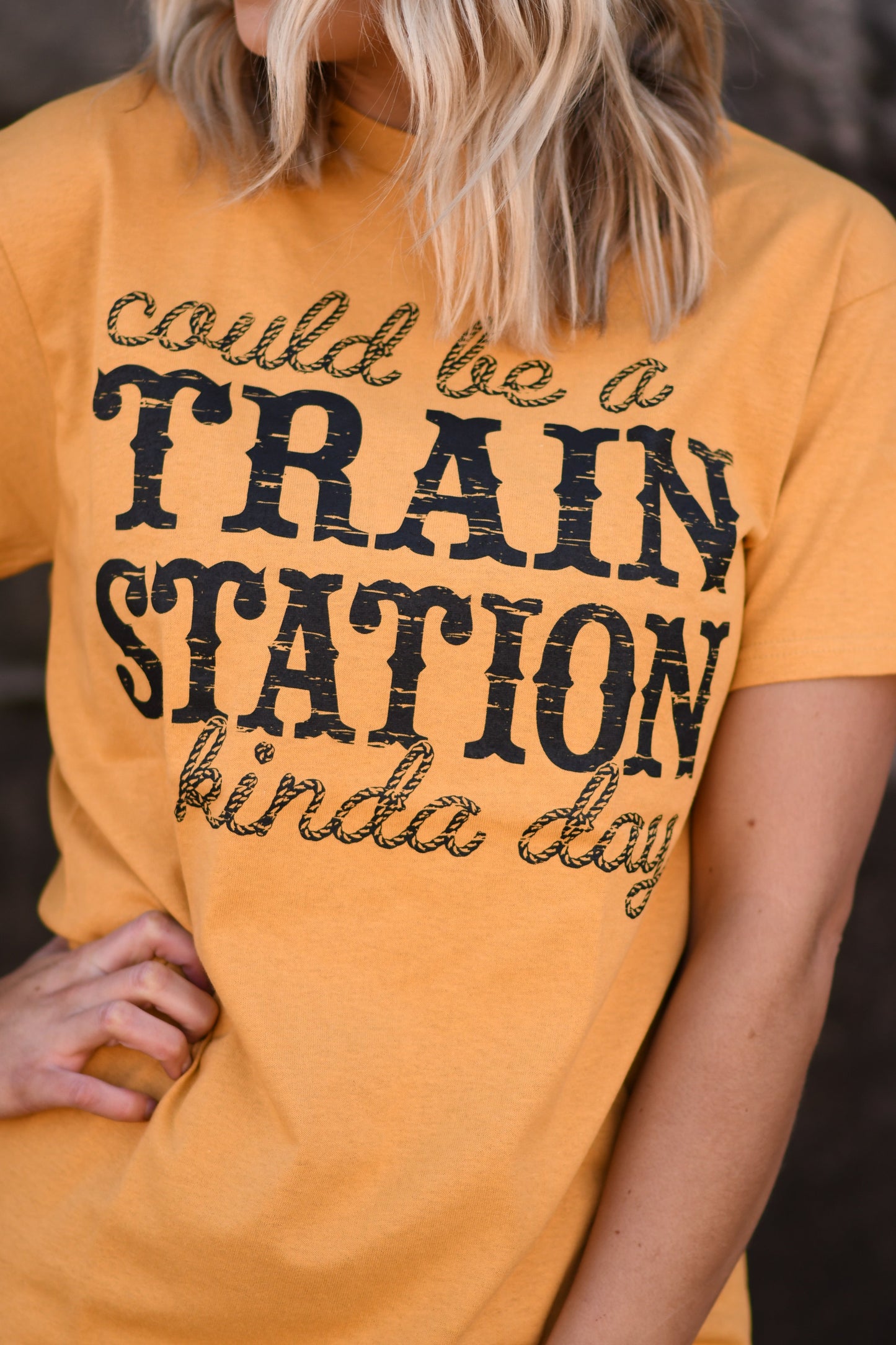 Could Be A Train Station Kinda Day Tee ♡ Ships in 3-7 Bus. Days