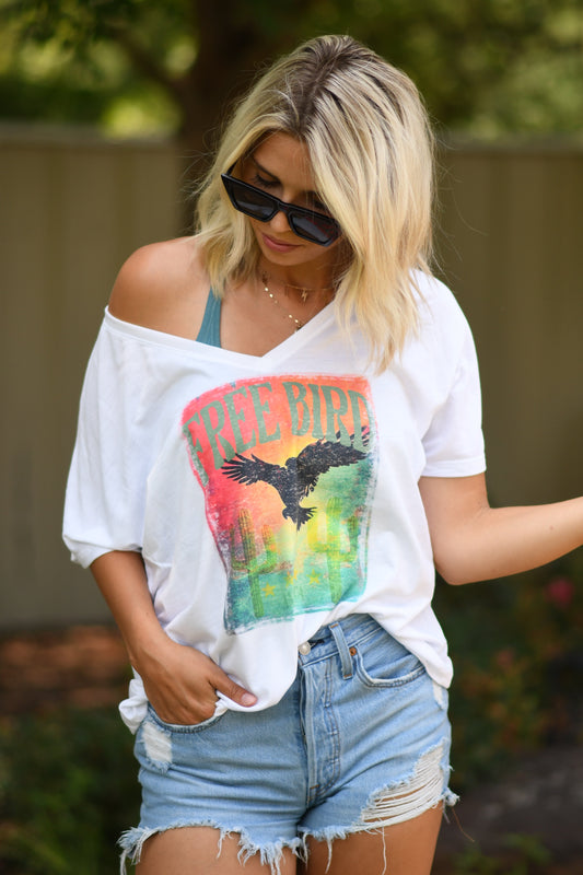 Free Bird Slouchy Tee