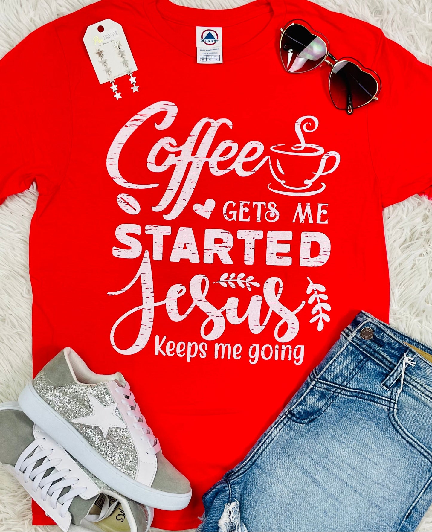 Jesus Keeps Me Going Tee {Ships in 5-10 Bus. Days}