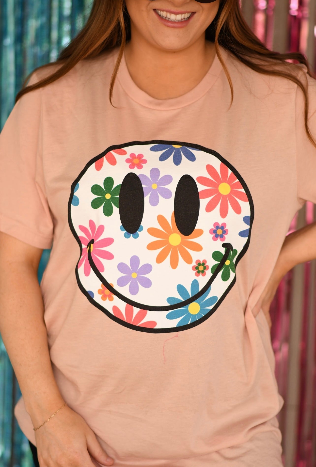 Colorful Daisy Smiley Mommy & Me Tees {Ships in 5-10 Bus. Days}