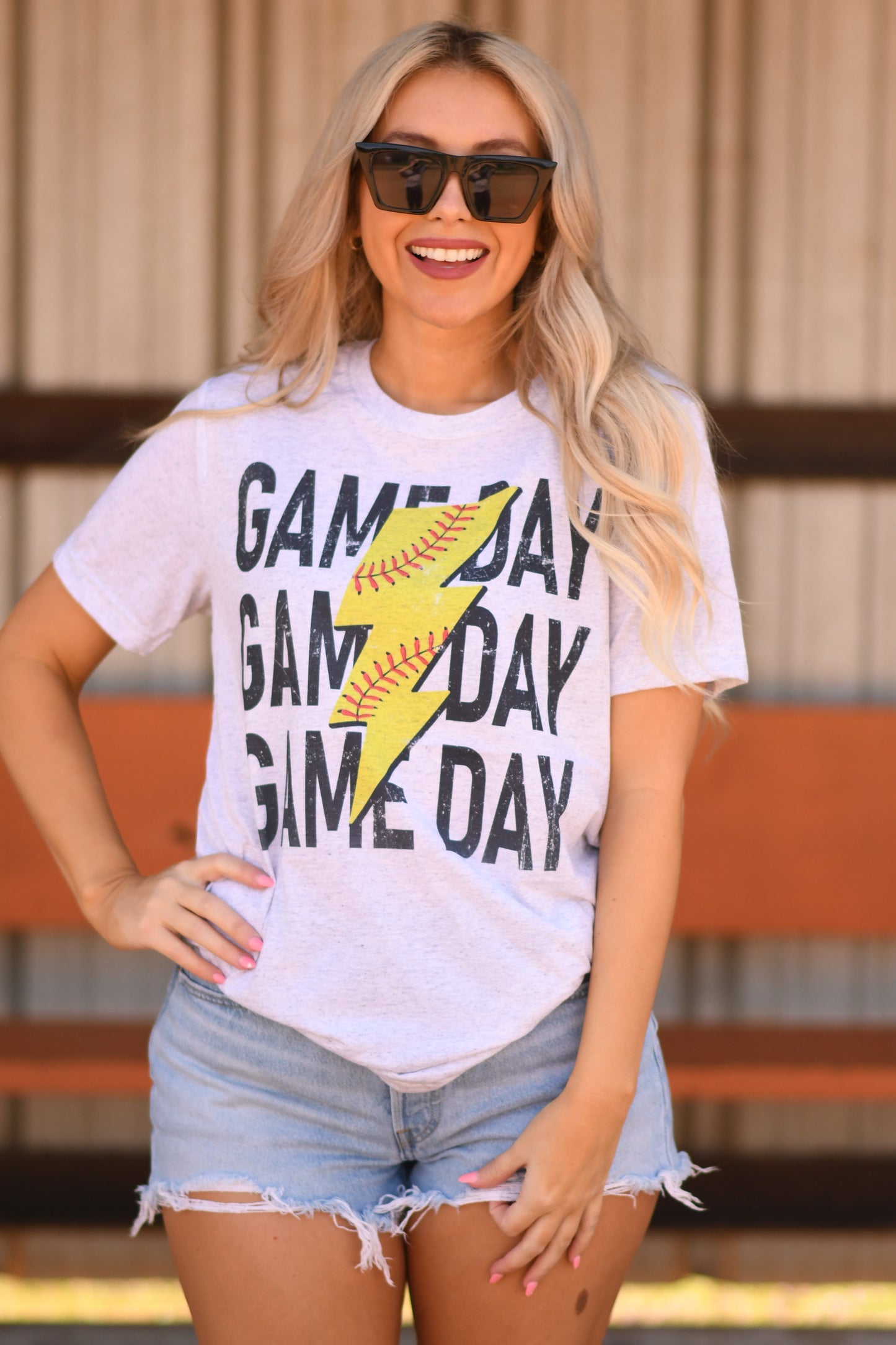 Softball Game Day Bolt Tee ♡ Ships in 5-10 Bus. Days