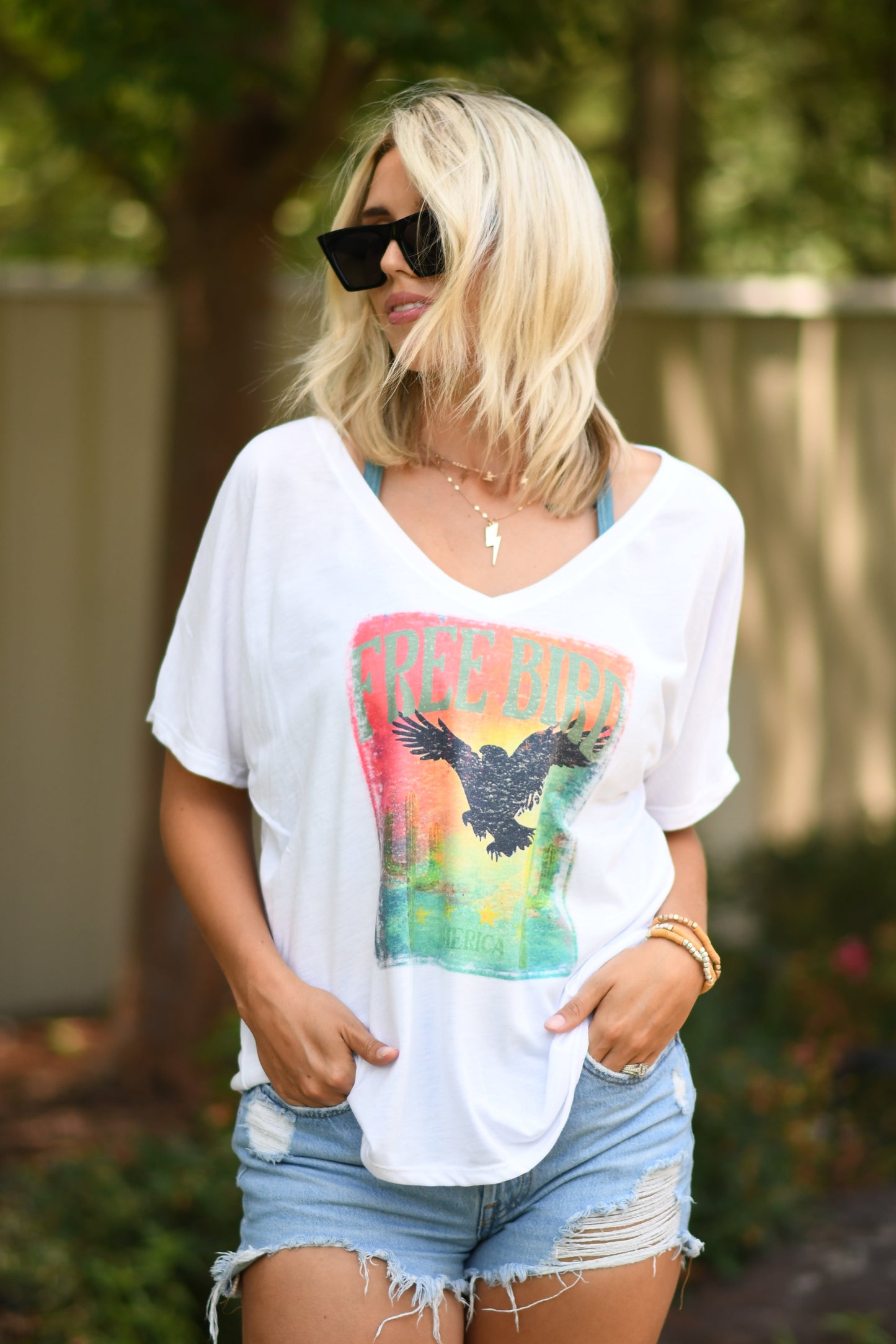 Free Bird Slouchy Tee