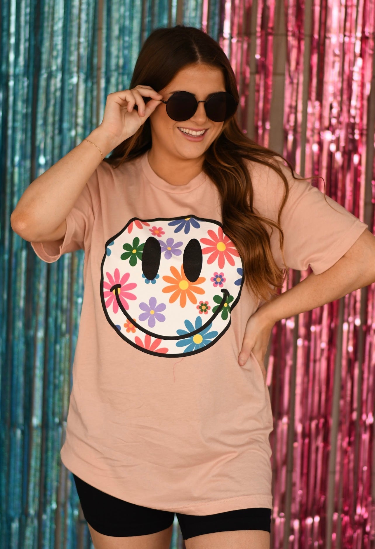 Colorful Daisy Smiley Mommy & Me Tees {Ships in 5-10 Bus. Days}