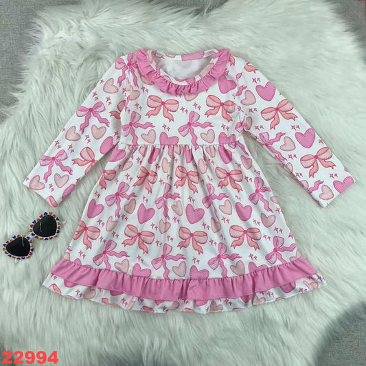 Hearts & Bows Valentine's Day Youth Dress ☆ PREORDER