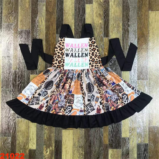 Wallen Repeat Twirl Youth Dress {MTO}