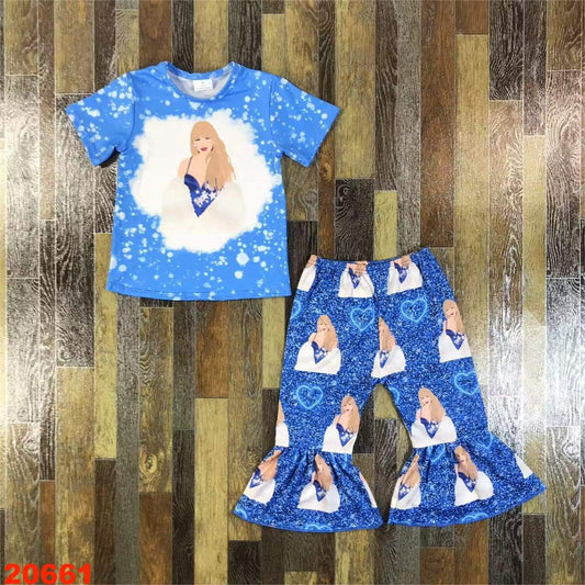 Taylor on Blue Youth Pant Set ♡ Ships in Approx 3-4 weeks {Custom Made}