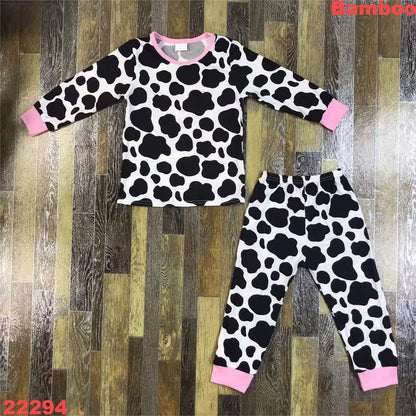 Cows with Pink Youth Pajama Set ☆ PREORDER