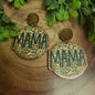 MAMA on Leopard - Brown Glitter | Dangle Earrings