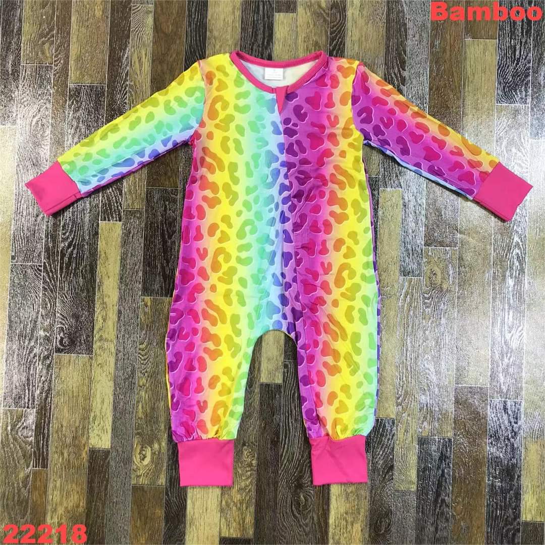 Rainbow Leopard Youth Romper ☆ PREORDER