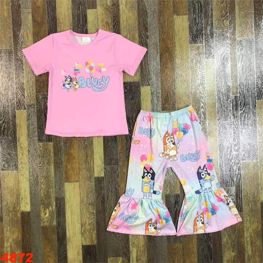 Bluey Balloons Youth Pant Set ♡ Ships in Approx 3-4 weeks {Custom Made}