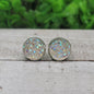 Clear Glitz Druzy Stud Earrings