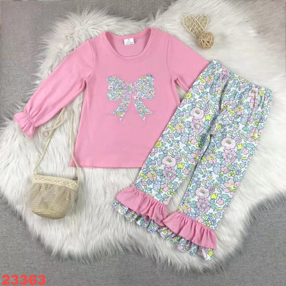 Floral Bow Youth Pant Set ☆ PREORDER