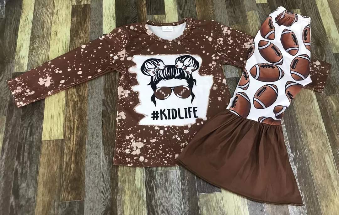 Football #KIDLIFE Girl Youth Bell Pant Set ☆ PREORDER