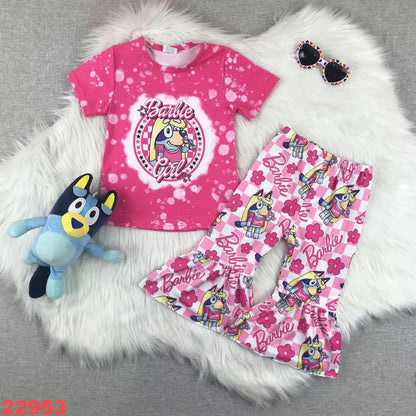 Barbie Girl Bluey Valentine's Day Youth Pant Set ☆ PREORDER