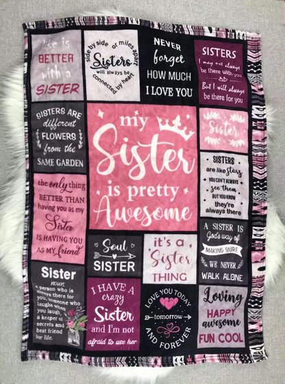 My Sister Youth Blanket ☆ 40x30 inches ☆ PREORDER