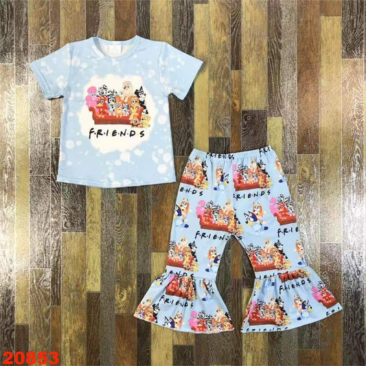 Bluey F.R.I.E.N.D.S. Pant Set ♡ Ships in Approx 3-4 weeks {Custom Made}