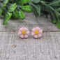 Blush Pink Daisys *Mini* Stud Earrings