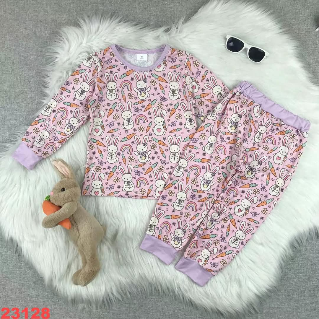 Easter Bunnies and Rainbows Youth Jogger Pant Set ☆ PREORDER