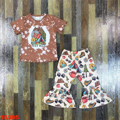 Stay Wild - Camping Youth Pant Set ♡ Ships in Approx 3-4 weeks {Custom Made}