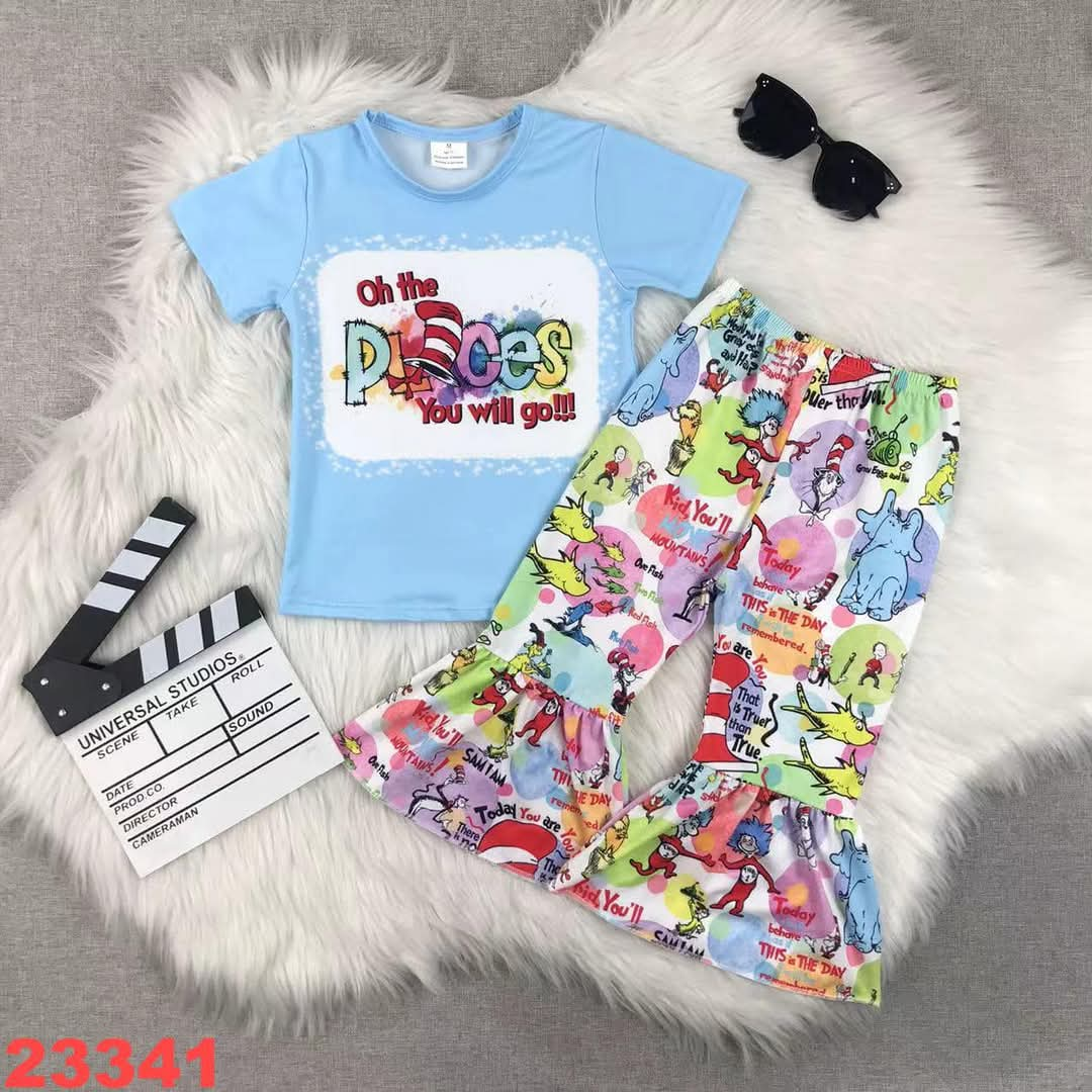 Oh The Places You Will Go Bubbles Youth Pant Set ☆ PREORDER