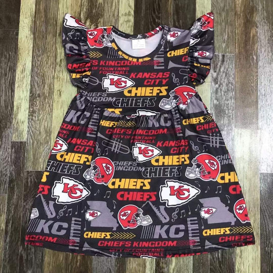 KC Chiefs Youth Pearl Dress ☆ PREORDER