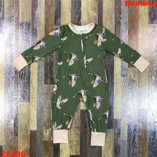 Ducks 'Bamboo Fiber' Youth Footless Sleeper ♡ Ships in Approx 3-4 weeks {Custom Made}