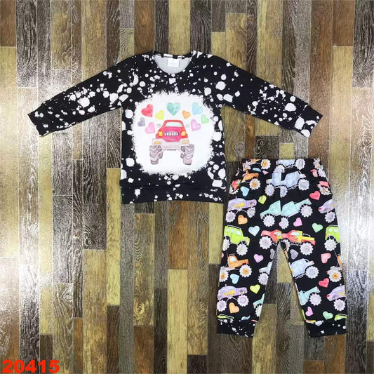 Monster Truck Valentine's Day Youth Jogger Pant Set ☆ PREORDER