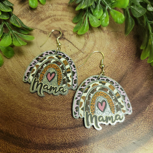 Mama Rainbow - Glitter | Dangle Earrings