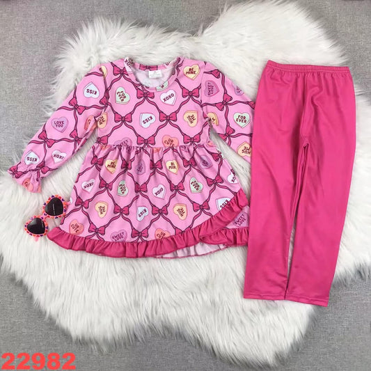 Convo Hearts Valentine's Day Youth Pant Set ☆ PREORDER