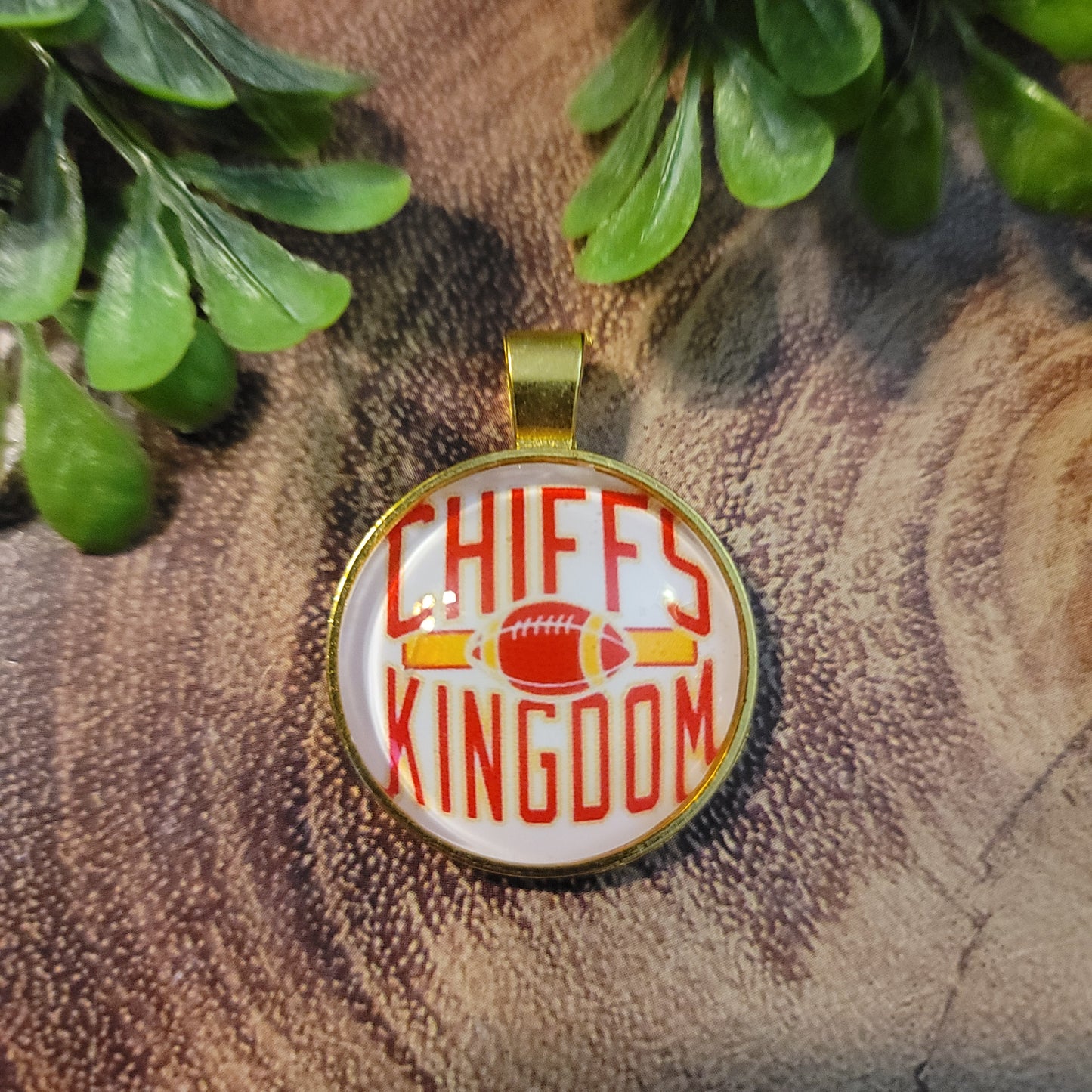 Football Chiefs Kingdom [25mm] Pendant